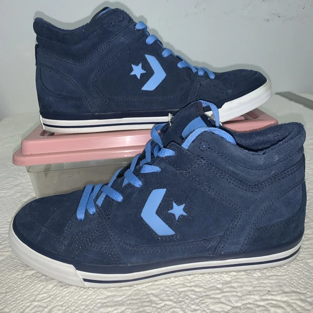 Converse ⭐️ Rune Glifberg Size 10 Hi Blue Suede‎ Men's Shoes Skate RARE 🌟